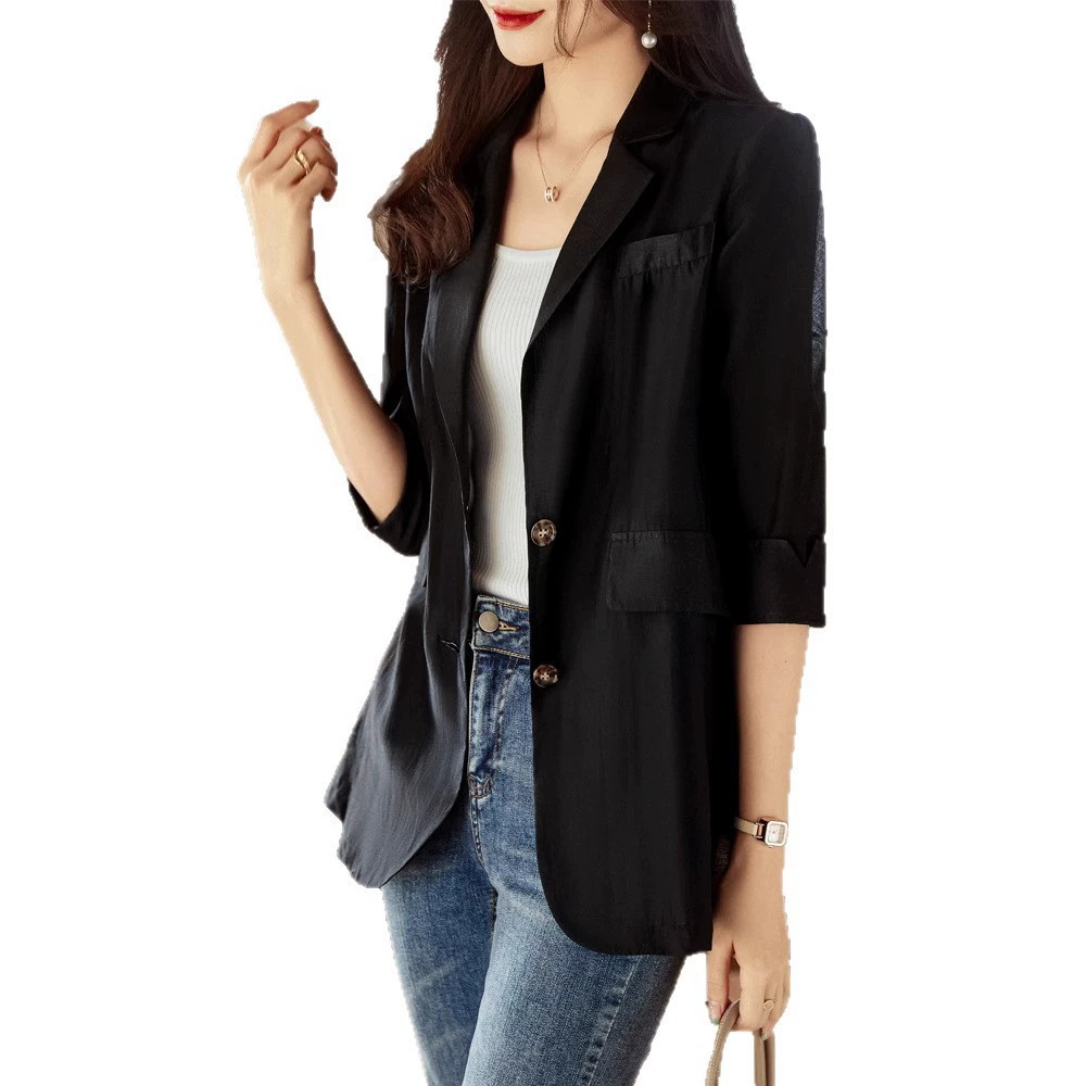 Thin summer classic suit jacket for leisure, sun protection