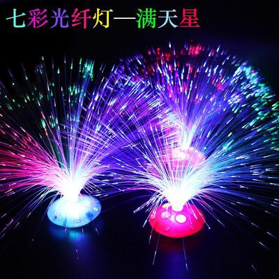 New Year&#39;s Day/Christmas gifts Gypsophila Fiber optic Festive lantern christmas tree Colorful Flash luminescence Toys Discoloration Fibre Flowers