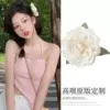 6014 Vacation Style Flower Hairpins-White