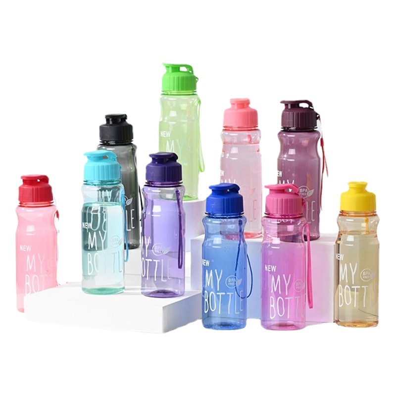 Portable Press Flip Outdoor Sports Water Cup Plastic Cup Student Daily Water Cup Portable Advertising Plastic Cup Wholesale