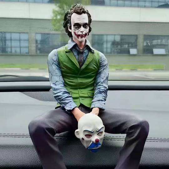 Clown Heath Ledger Sitting Posture Hand-made Roof Car Ornaments Car Rear Pendant Car Interior Ornaments Character Model