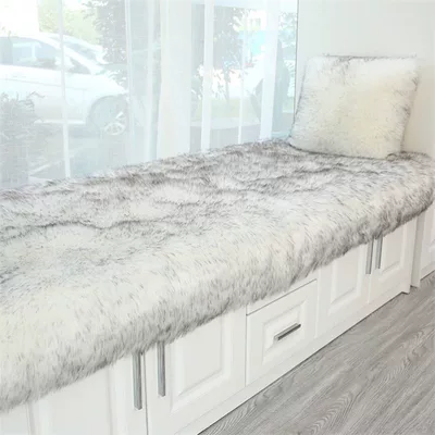 Same Style Bedside Company Full-Cover | Car Carpet - white-base-and-black-tip-color-6060cm