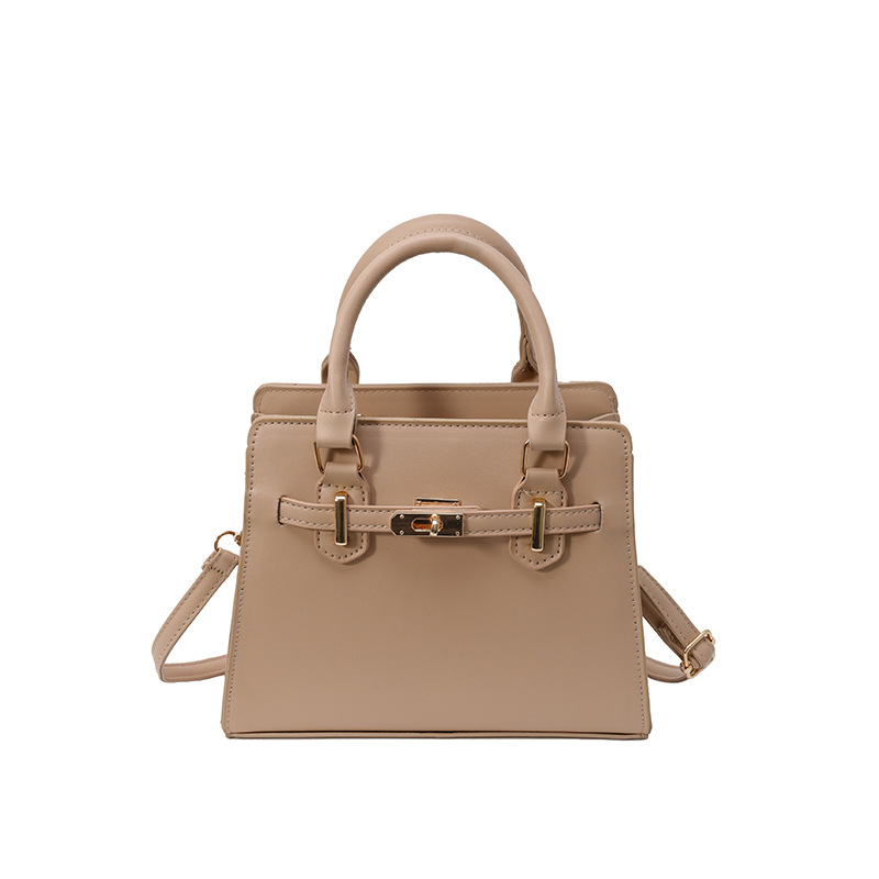 Bolso Kelly portátil retro simple para mujer 2025 primavera y verano nuevo bolso de hombro de moda bolso de mensajero de viaje de moda