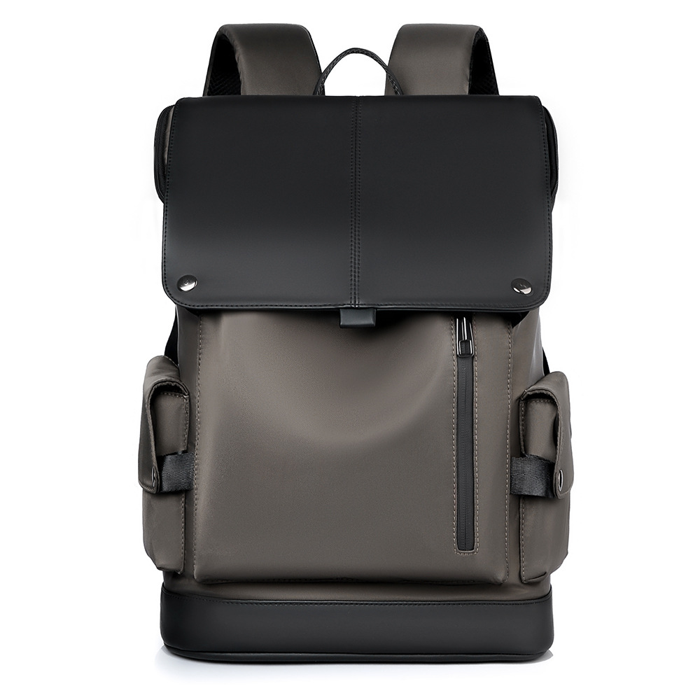 New Cross-border Business Backpack For Men, Functional Work Bag, Trendy PU Leather Large-capacity Travel Laptop Bag_voghion.com