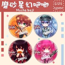 吧唧徽章斩赤红之瞳塔兹米 黑瞳艾斯德斯玛茵马口铁胸针书包挂件