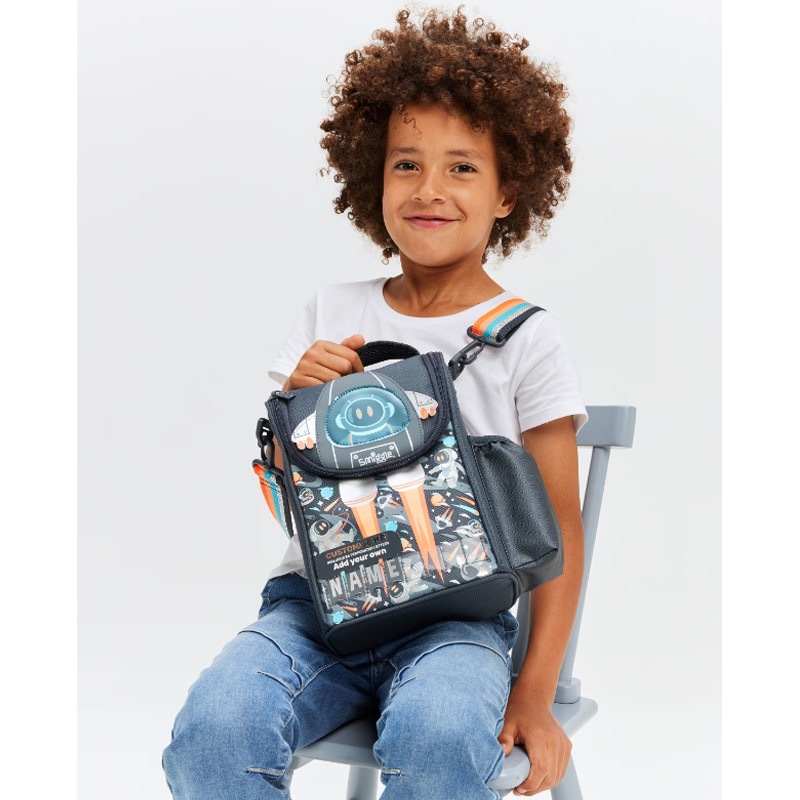 Australia Smiggle Air Rocket Mochila para niños Estudiante Da Rong Mochila Mochila Bolsa de lápices Bolsa de comida Caja de comida Taza de agua