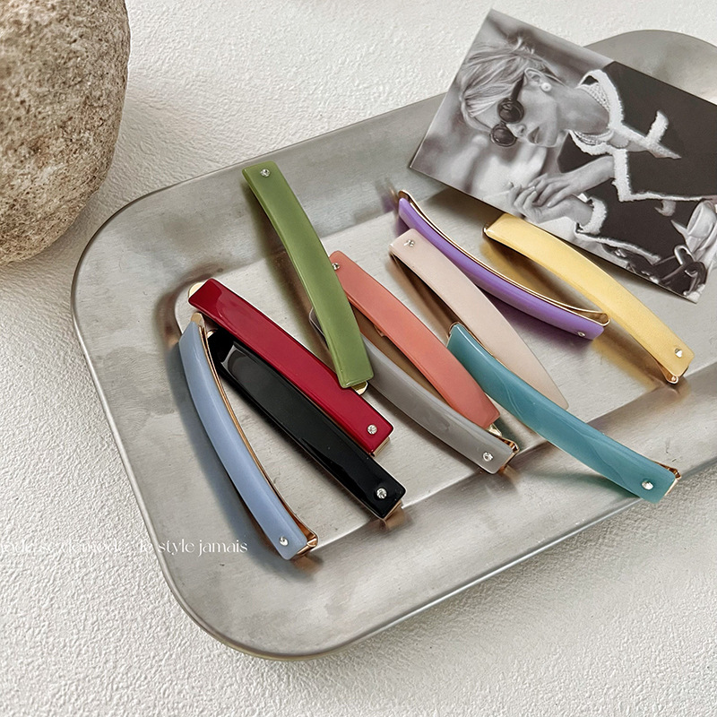Bunte Haarspange süßes Mädchen Sommer Strass frische helle Augen Haarnadel Pony Clip Seitenclip Haarschmuck Haarnadel_voghion.com