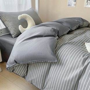 New Cotton College Style Four-Piece Set Pure Cotton Dormitory Three-Piece Set Four-Season Bedding