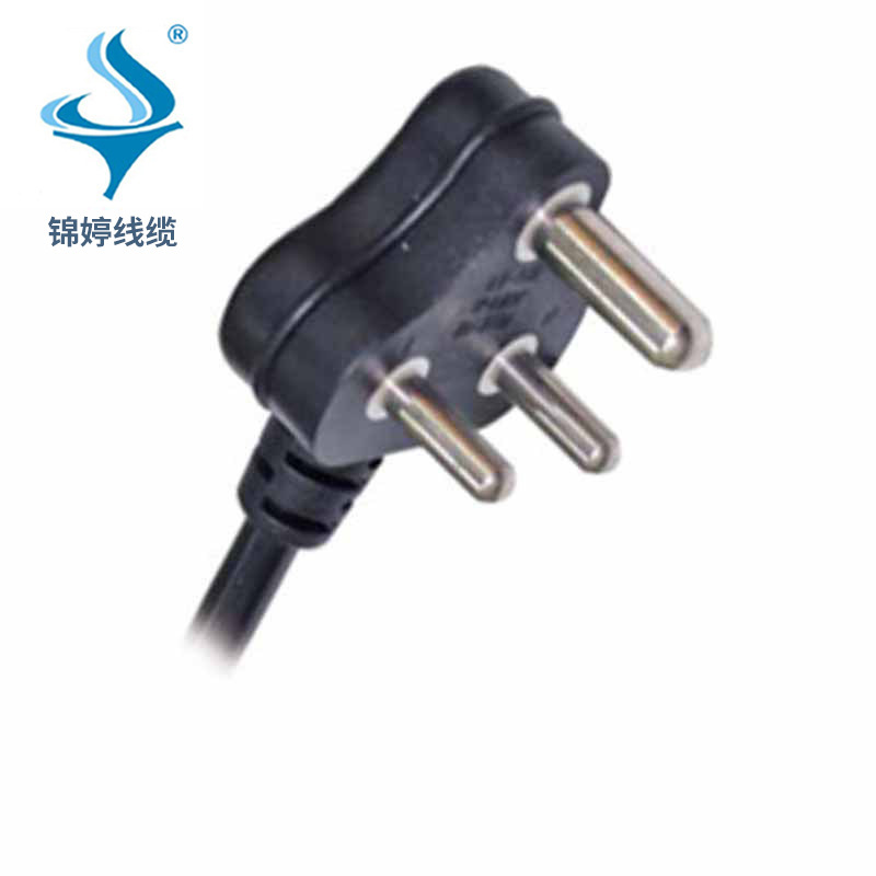 【厂家供应】16A全铜大南非插头 SABS认证南非大三圆250V电源插头
