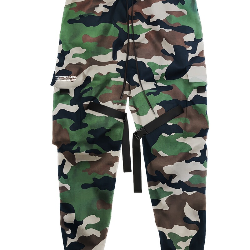 Cross-Border Casual Pants Camouflage Cargo Pants Men's American Foreign Trade European Size Printed Jogging Pants Korean Style Loose Leggings Cross-Border Casual Pants Camouflage Cargo Pants Men's American Foreign Trade European Size Printed Jogging Pants Korean Style Loose Leggings
