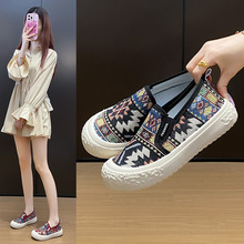 2025小白鞋女夏季新款韩版ins学生休闲运动百搭一脚蹬街拍FB5505