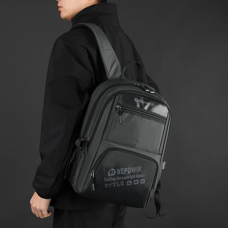 WEPOWER nueva mochila de gran capacidad para viajes, mochila escolar para estudiantes de secundaria, mochila de viaje para hombres