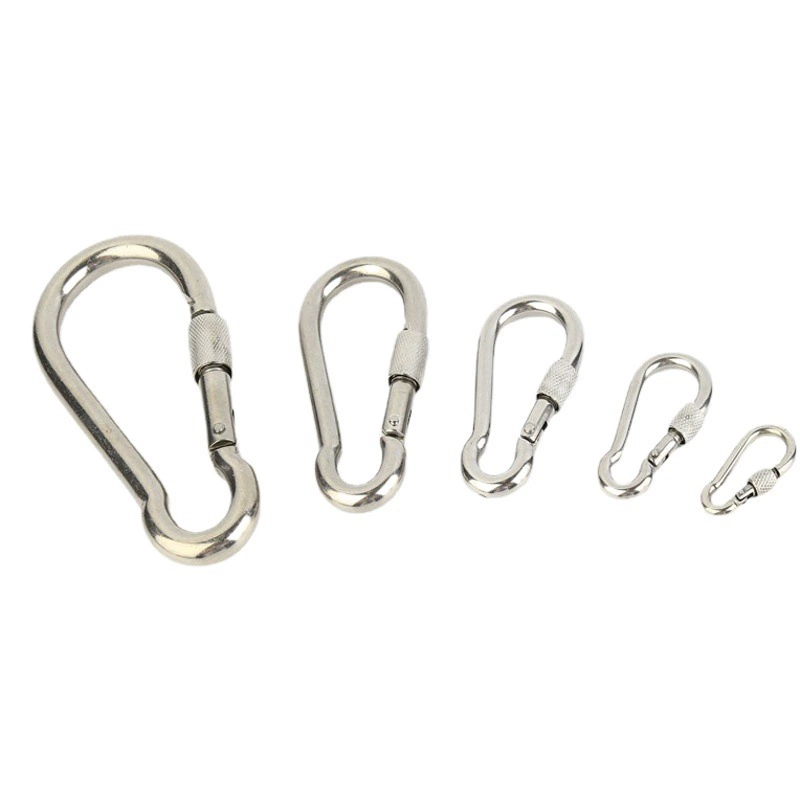 Скидка на пружинные карабины из нержавеющей стали 304: пружинные крючки, карабины, подъемные крюки, страховочные крюки, простые крючки