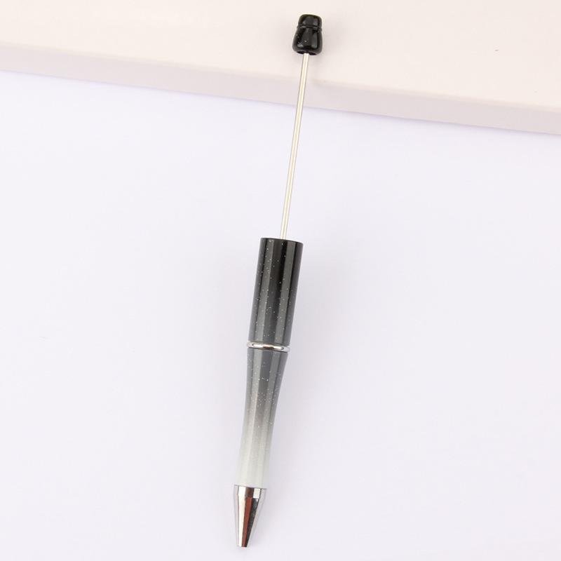 En stock al por mayor creativo de dibujos animados papelería DIY con cuentas bolígrafo logotipo imprimible