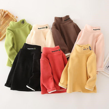 儿童打底衫2025秋冬新款洋气上衣男女童加绒加厚奥粒绒卫衣童装潮