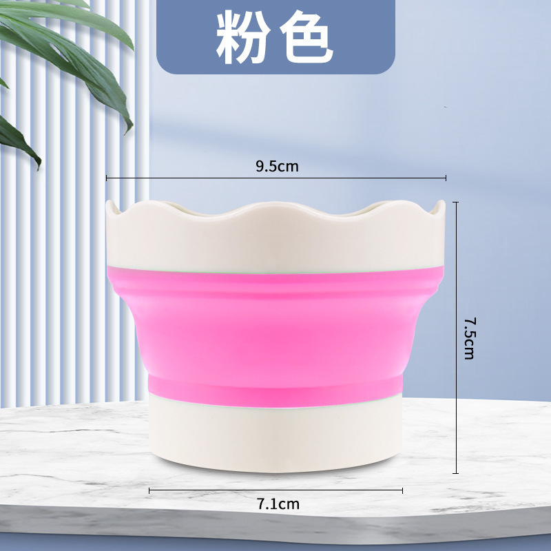 美術多目的洗筆カップミニシリコン小バケツ水粉水彩絵の具絵画洗筆筒クロスボーダー卸売り|undefined
