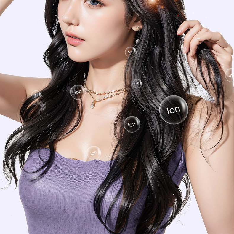 Cross-border Ceramic Ionic Hair Straightener and Curler 2-in-1 Straightening Iron Portable Multifunctional Hair Styling Tool