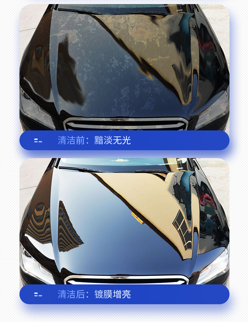 Self-Cleaning Car Wash Liquid, Powerful Decontamination, No Wiping, Special Full-Effect Tire and Wheel Hub Cleaning Agent, High Concentration Car Wash Shop
