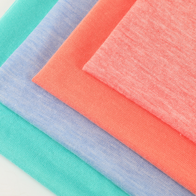 140g Diamond Cotton Single-Sided Plain Knitted Fabric Tr Ultra-Thin Rayon Polyester Jersey Composite Lining T-Shirt Fabric