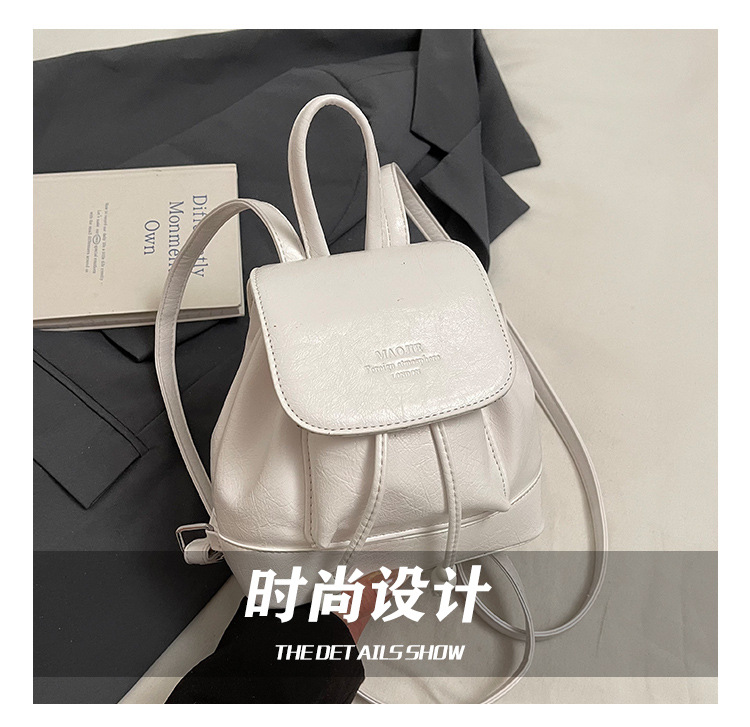 Simple, versatile and niche design women's backpack 2025 new trendy casual small backpack, fashionable travel small schoolbag Application Scenario