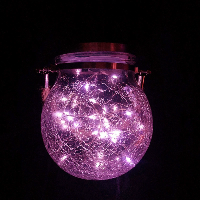 Garden Solar Sunlight Can Light 2025 New Park Courtyard Balcony Decoration Solar Crack Can Light Wholesale