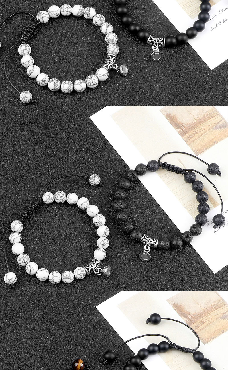 Handgefertigtes Perlenarmband Partner Set Mit Magnetverschluss_voghion.com