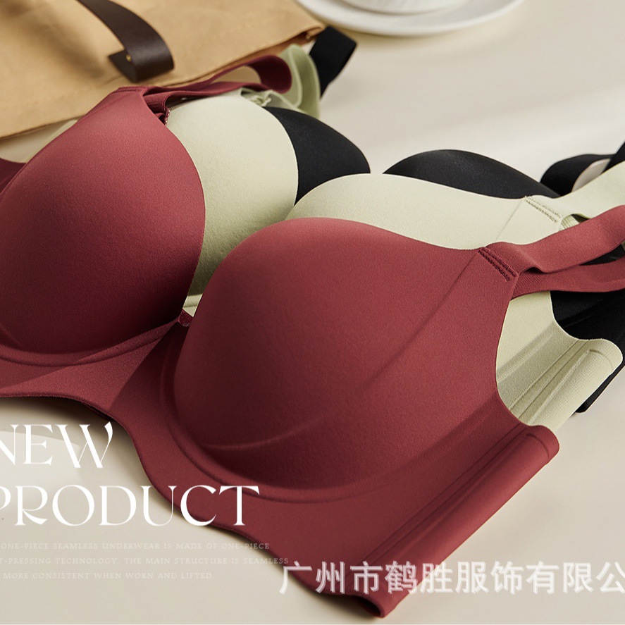 Venta directa de fábrica comercio electrónico transfronterizo Sudeste de Asia Vietnam Tailandia damas sin costuras sujetador de recogida lateral cómodo