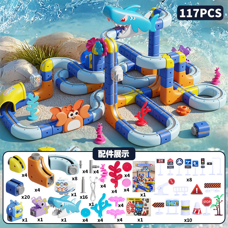 Variable vagón magnético infantil juguetes de construcción bloques anti-gravedad atracción magnética juguetes de tren flotante image 11