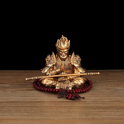 Wukong Qitian Dasheng Living Room Car ornaments - sun-wukong-ornament-gold-beads