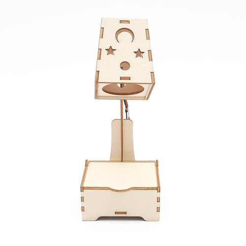 Elementary school students diy desk lamp science small handicraft children small experiment luminous night light wooden teaching aids model wholesale