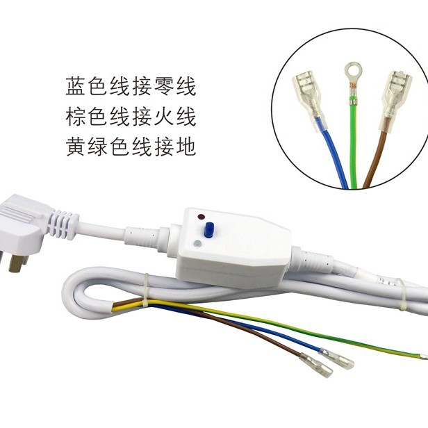 Venta al por mayor de alta calidad calentador de agua eléctrico de protección de fuga cable de alimentación andhui fibra de vidrio de protección de fuga enchufe Universal image 4