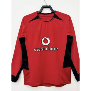 Football Uniform Long-Sleeved Retro Jersey Thai Version Single-Piece Premier League English Club Lan World Cup Long-Sleeved Top Uniform