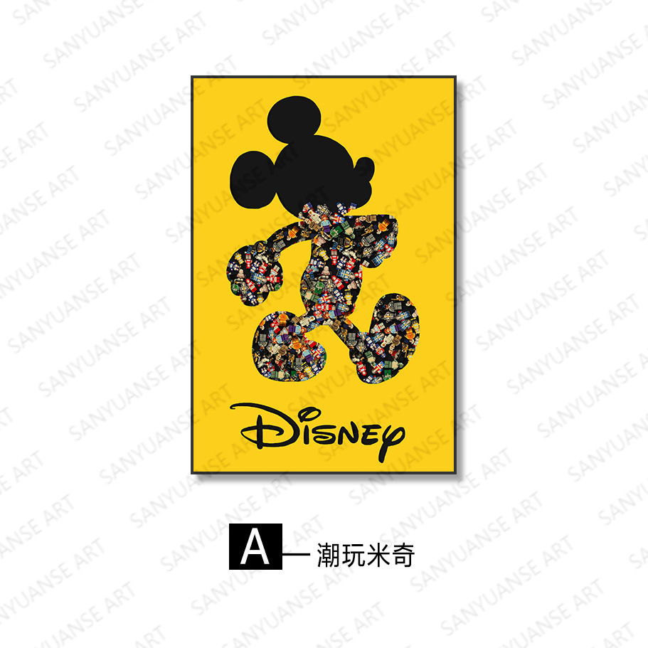 Madera de construcción, entrada, pasillo, pasillo, pintura, dibujos animados, 3D tridimensional, pintura de instalación física, dormitorio de niños