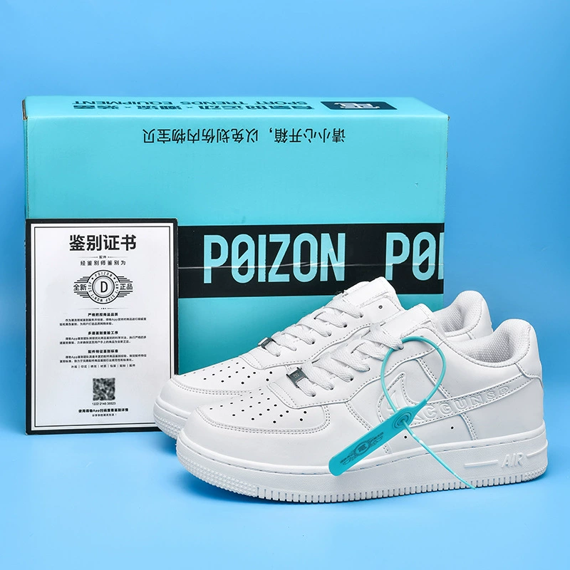 Кроссовки (Air Jordan 1, Nike Air Force 1), унисекс низкие белые спортивные, размеры 35–45