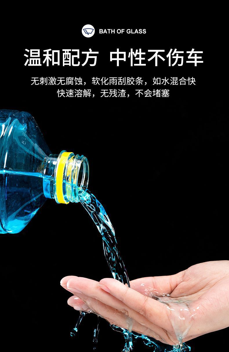 Genuine Anti-Fog and Anti-Dirt Glass Cleaner for Car Windshields, Winter Water Repellent