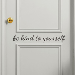 FX-A254 Creative English Slogan Door Sticker for Bedroom Living Room Home Decor Wall Decal Self-Adhesive Wholesale