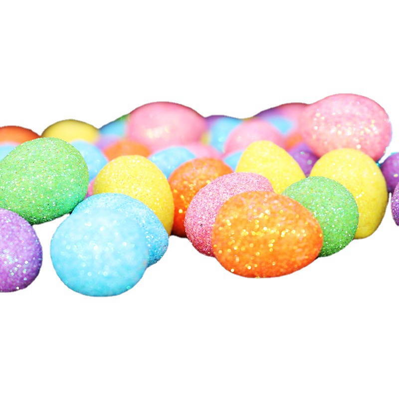 Decoraciones de huevo de Pascua 1.5 * 1.8cm mini huevo de Pascua huevo de espuma pequeño huevo de paloma huevo al por mayor