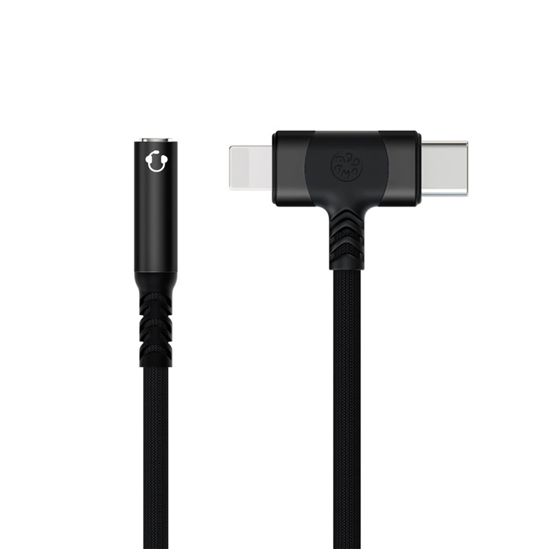 Apple, совместимые наушники, адаптер-кабель, 2 в 1, Android, 3,5 мм