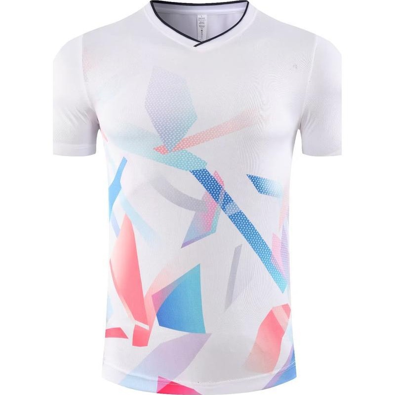 2023 nueva camisa de bádminton deportiva de tenis de mesa de manga corta camisa de entrenamiento puede imprimir bordado 2014