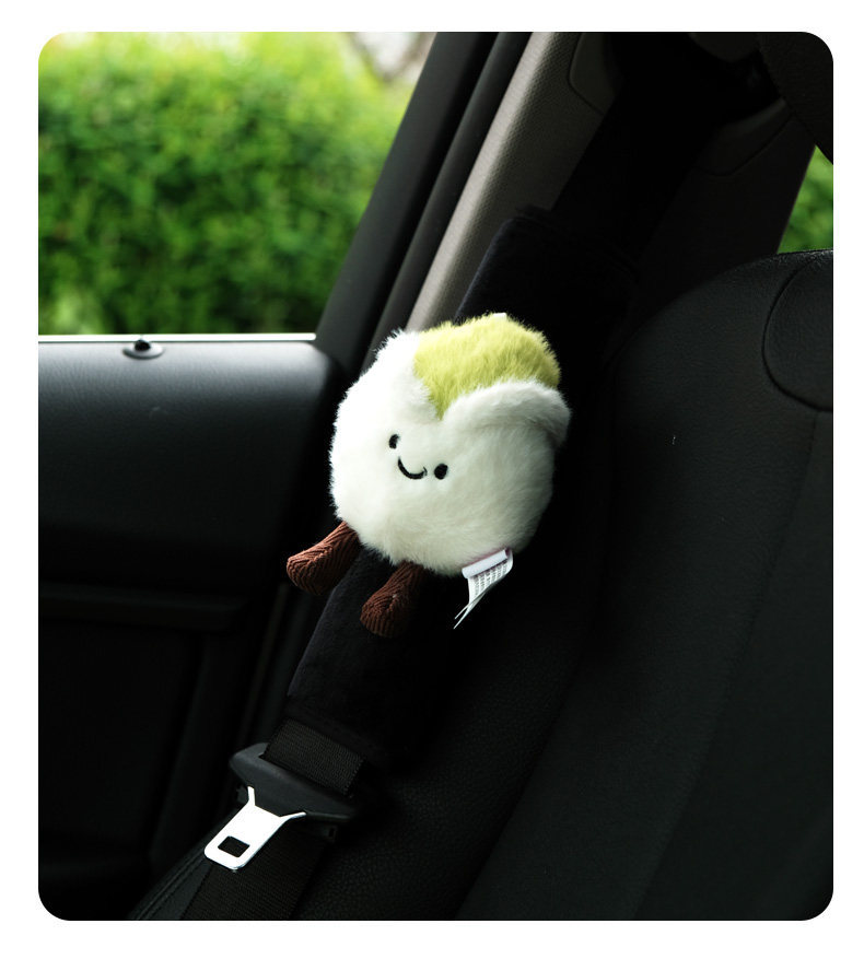 Cute Car Accessories, Safety Rope Protective Cover, Car Interior Decoration, Anti-Neck Strangulation