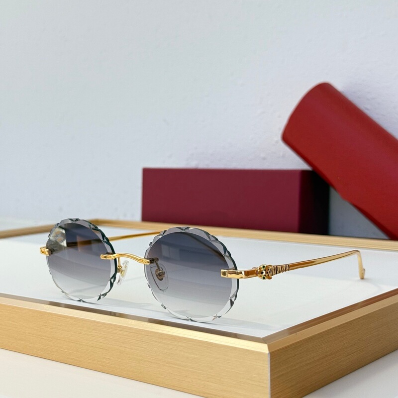 Ct01595 Cross-Border Metal Frameless Edge-Cut Sunglasses for Men and Women, Trendy Fashion Color-Changing Lenses, Outdoor Sun Protection Sunglasses Ct01595 Cross-Border Metal Frameless Edge-Cut Sunglasses for Men and Women, Trendy Fashion Color-Changing Lenses, Outdoor Sun Protection Sunglasses