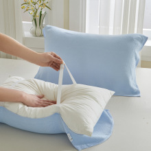 竹纤维枕巾一对装轻奢可固定凉感枕头巾防滑不脱落非纯棉