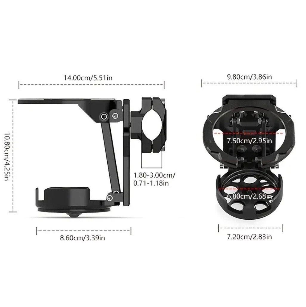 Cross-Border Bicycle Riding Water Cup Holder, Protective Bar Water Bottle Holder, Fixed Beverage Holder, Multi-Functional Car Cup Holder