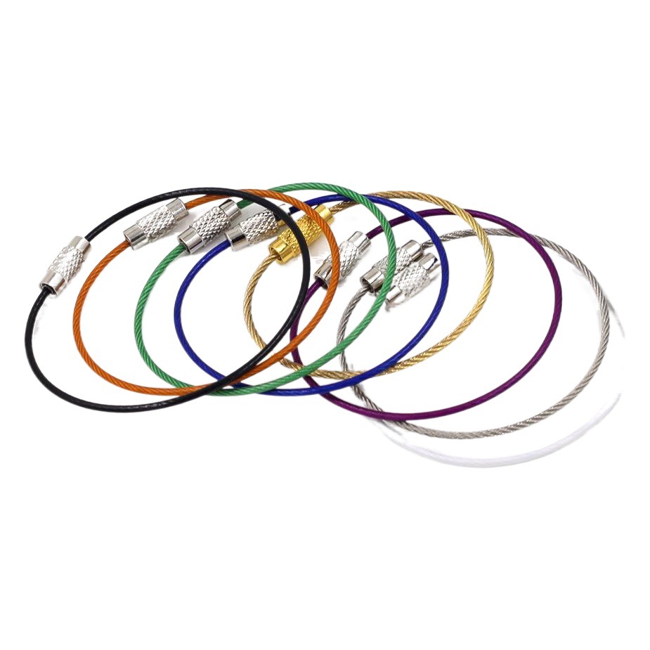 Specializing in the production of various specifications luggage tag key ring plastic coated wire ring of various colors fast shipping/good quality