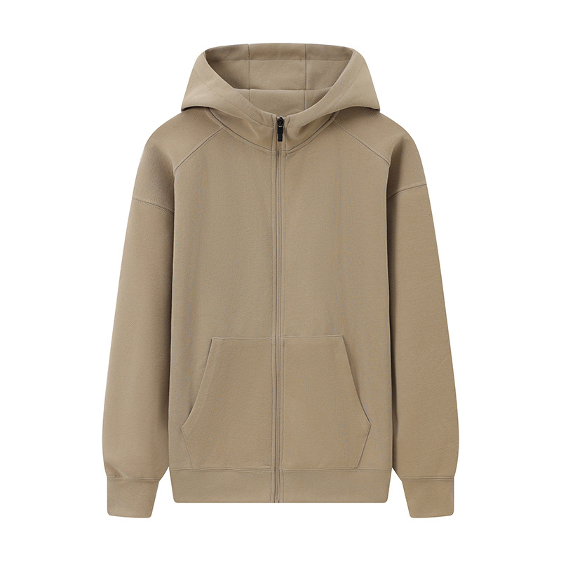 Sudadera raglán con hombros caídos, forro polar y logotipo bordado personalizado, ropa de trabajo corporativa para otoño e invierno, fabricada a medida por el fabricante.