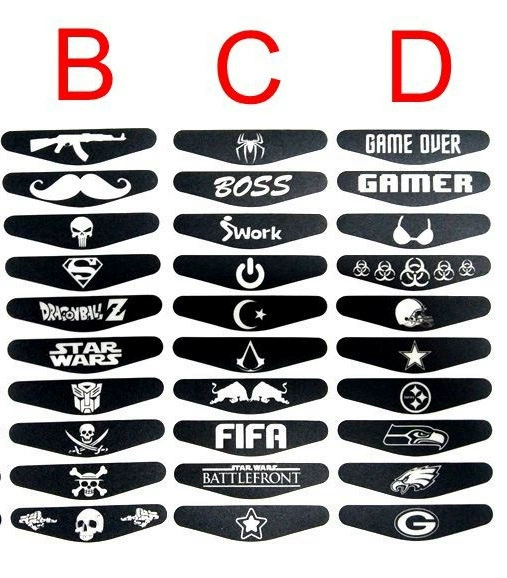 For PS4 handle light sticker for PS4 Light Bar Sticker spotlight 30 sheets