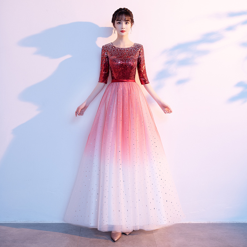 레드 스팽글 그라디언트