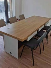 德佑房地产中介门店前台桌地产销售前台接待桌办公桌尺寸其他绢花