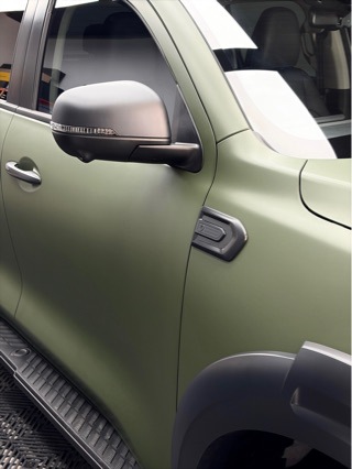 PET satin military green car color change film, TPU ceramic military green paint protection film, colored car wrap