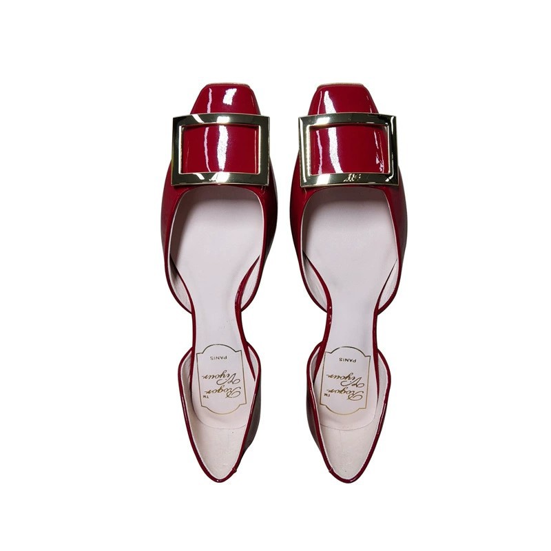 레드 페이턴트 가죽 (고무 바닥)